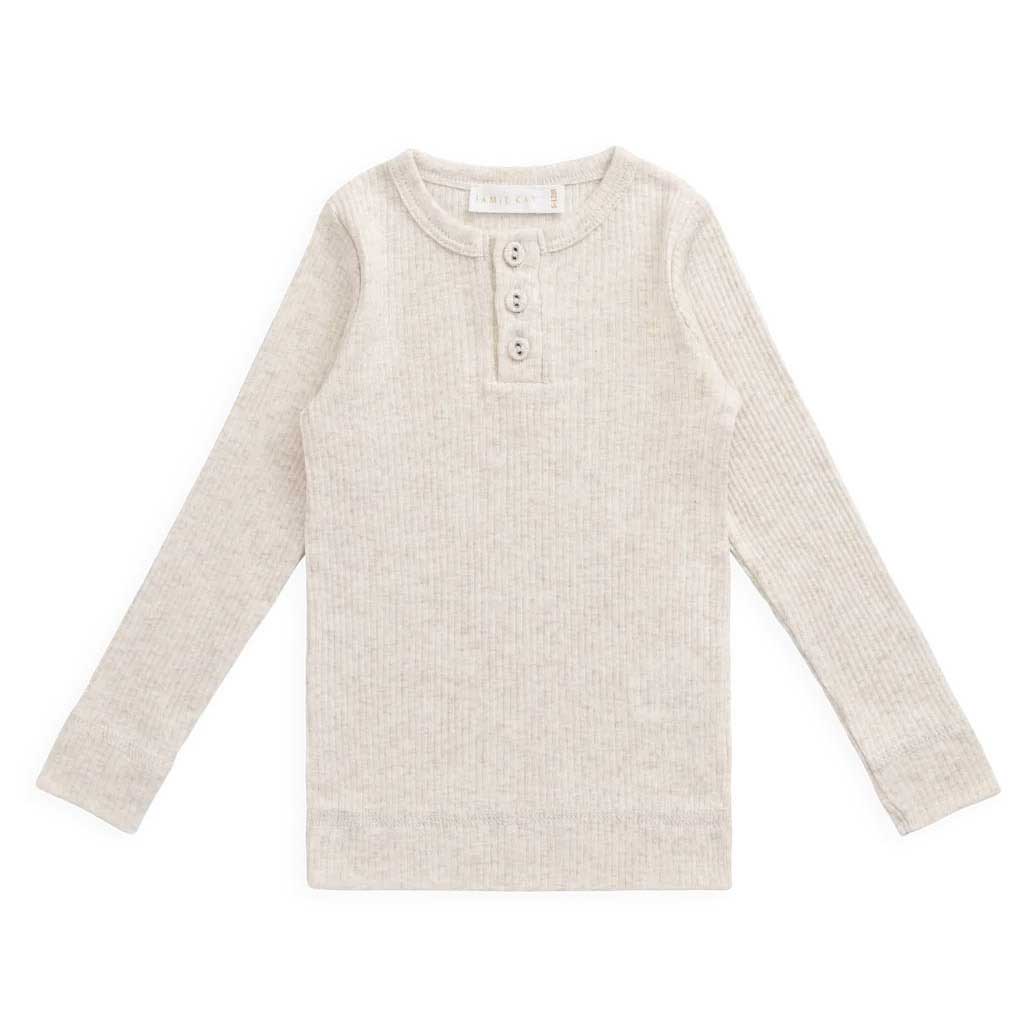 Jamie Kay Organic Cotton Modal LS Henley 3-5Y